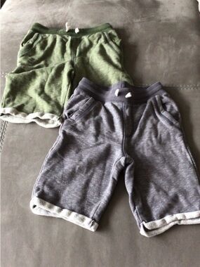 Carter's Green Knit Shorts with White Trim